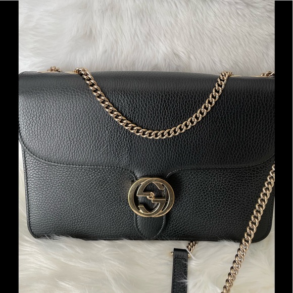💯% Authentic Gucci Shoulder Leather Bag - Picture 3 of 13